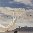 The Blue Angels in San Francisco Bay.